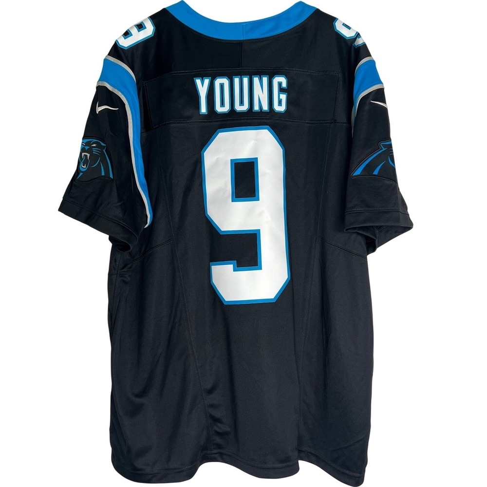 NWT Nike Carolina Panthers Bryce Young #9 NFL Jersey Black XXL Vapor Fuse